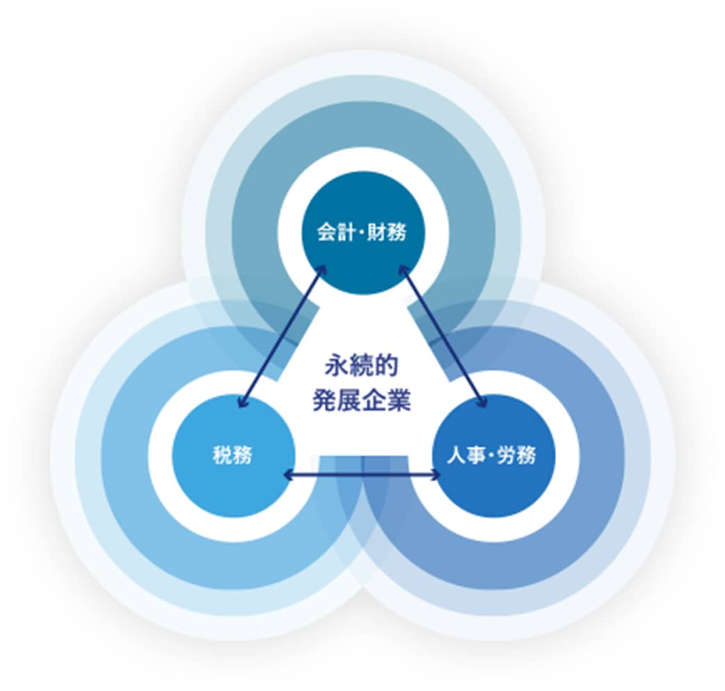 永続的発展起業：会計・財務/人事・労務/税務